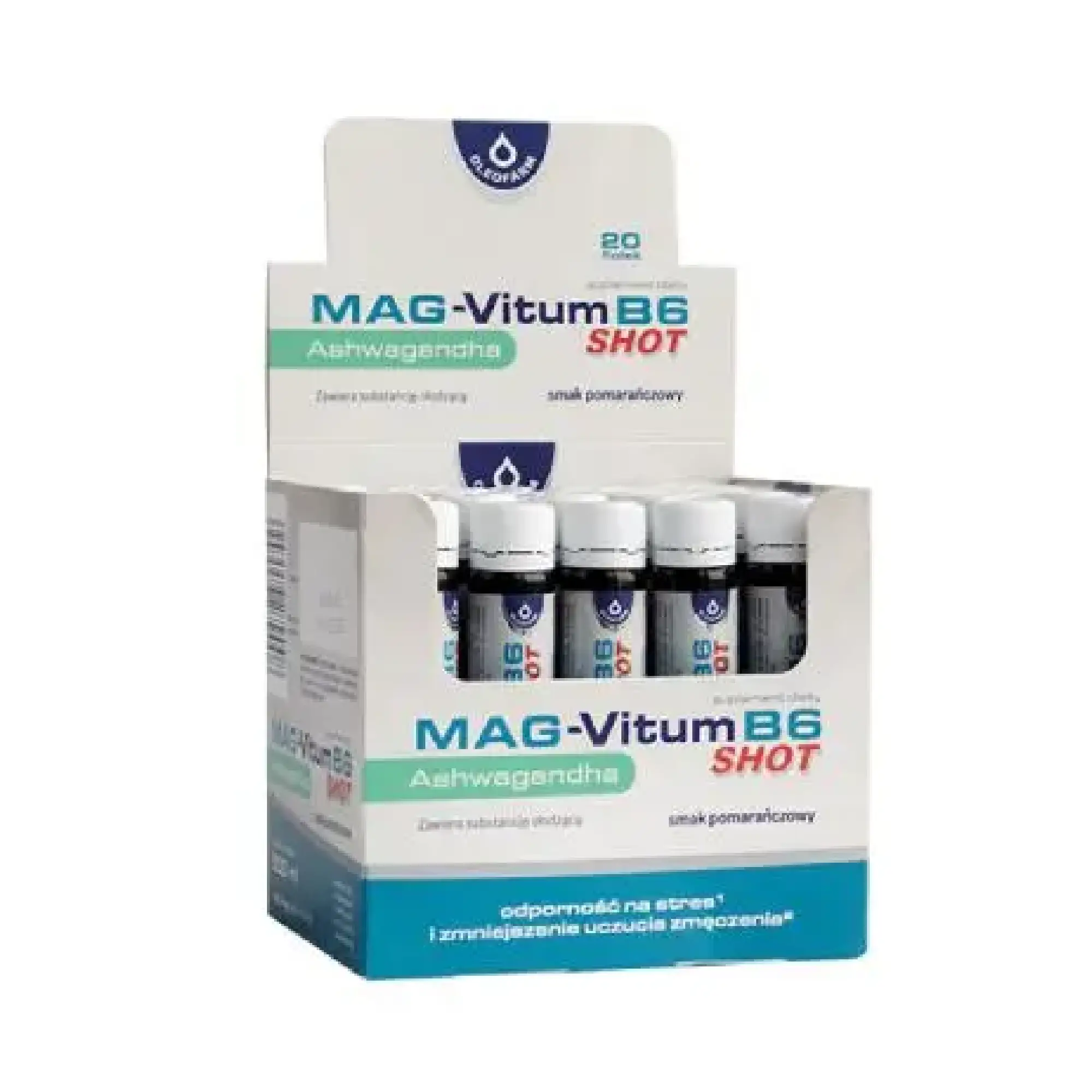 Oleofarm Mag-Vitum Ashwagandha Shot, 20 sztuk x 25 ml zdjęcie