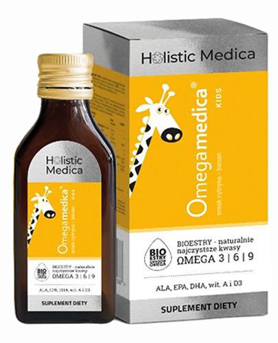 Holistic Medica Omegamedica Kids o smaku cytrynowo - bananowym, 100 ml, cena, opinie, wskazania zdjęcie