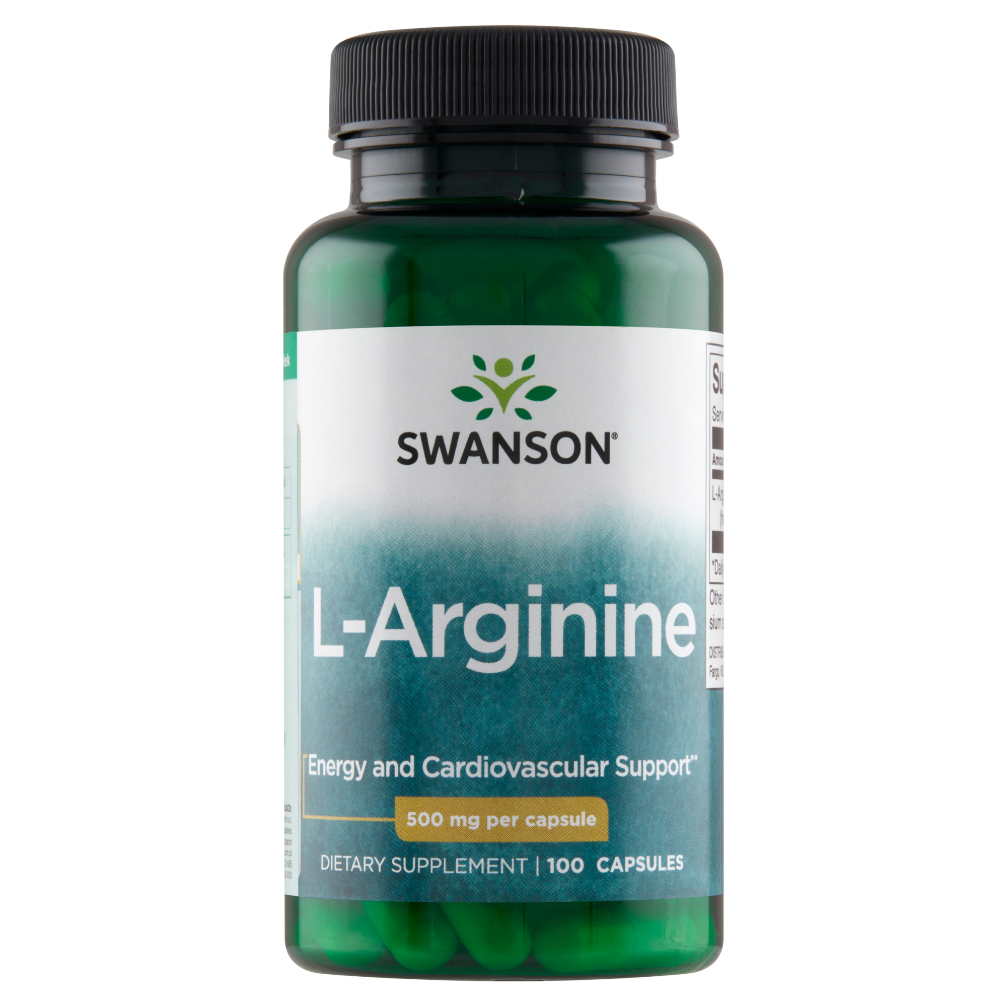 SWANSON L-Arginina 500 mg - 100 kaps. zdjęcie