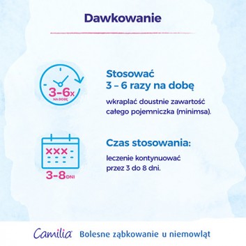Camilia, roztwór doustny na bolesne ząbkowanie, 30 x 1 ml