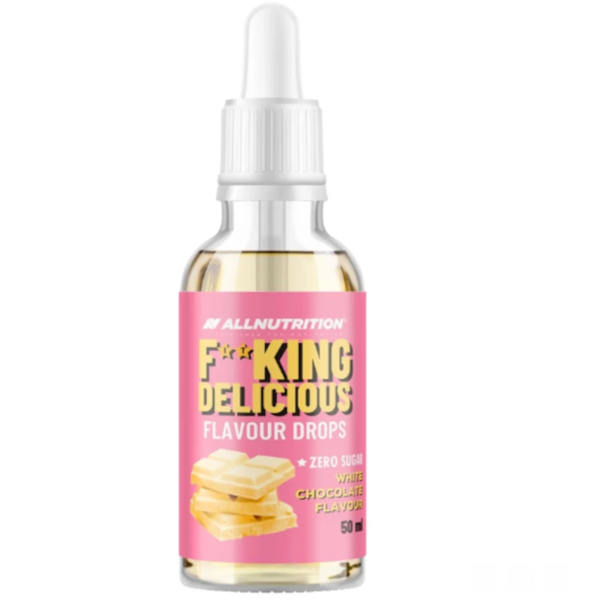 Allnutrition Fitking Delicious Flavour Drops White Chocolate, Biała czekolada, 50 ml zdjęcie