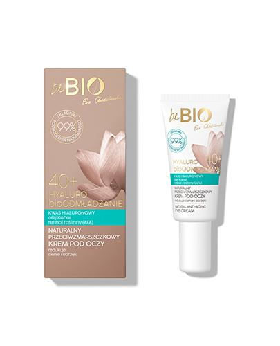 BeBio Hyaluro BioOdmładzanie Naturalny Krem przeciwzmarszczkowy pod oczy 40+, 15 ml zdjęcie