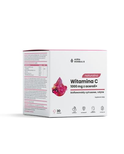 Aura Herbals Naturalna Witamina C 1000 mg z aceroli+ 30 saszetek zdjęcie