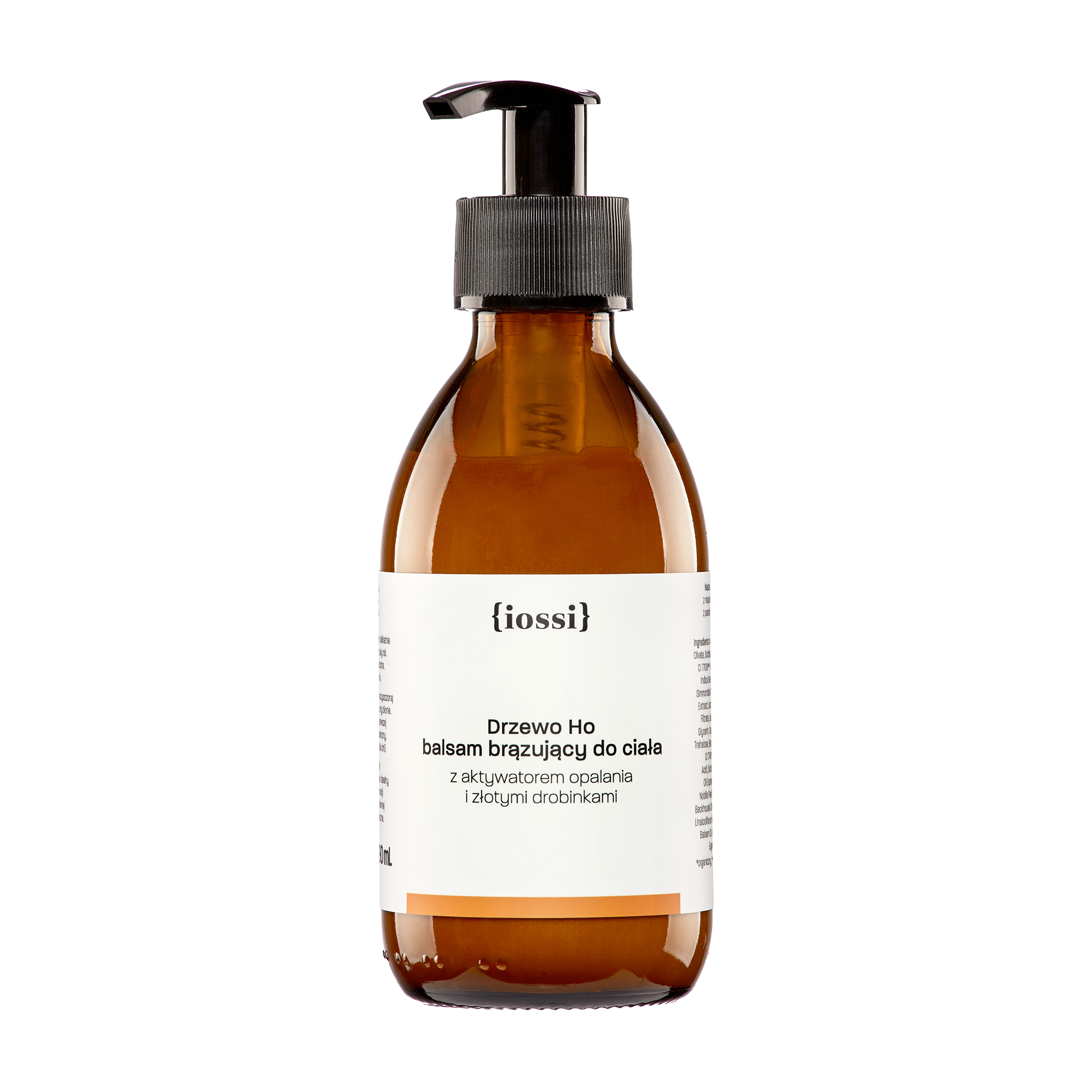 Iossi, Drzewo Ho balsam brązujący do ciała z aktywatorem opalania i złotymi drobinkami, 190 ml zdjęcie