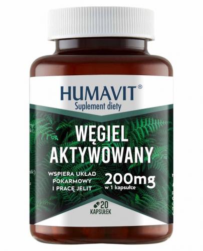 Humavit Węgiel aktywowany, 20 kapsułek zdjęcie