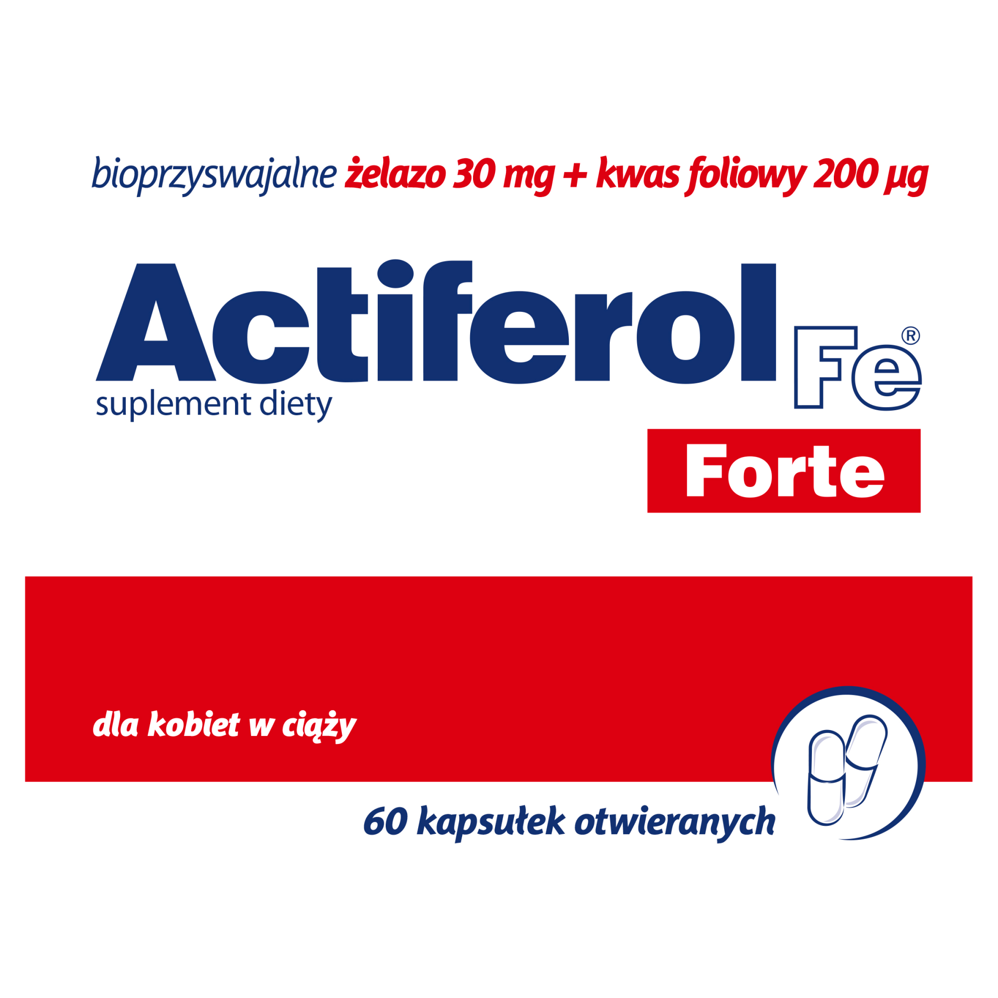 Actiferol Fe Forte, kapsułki otwierane, 60 sztuk zdjęcie
