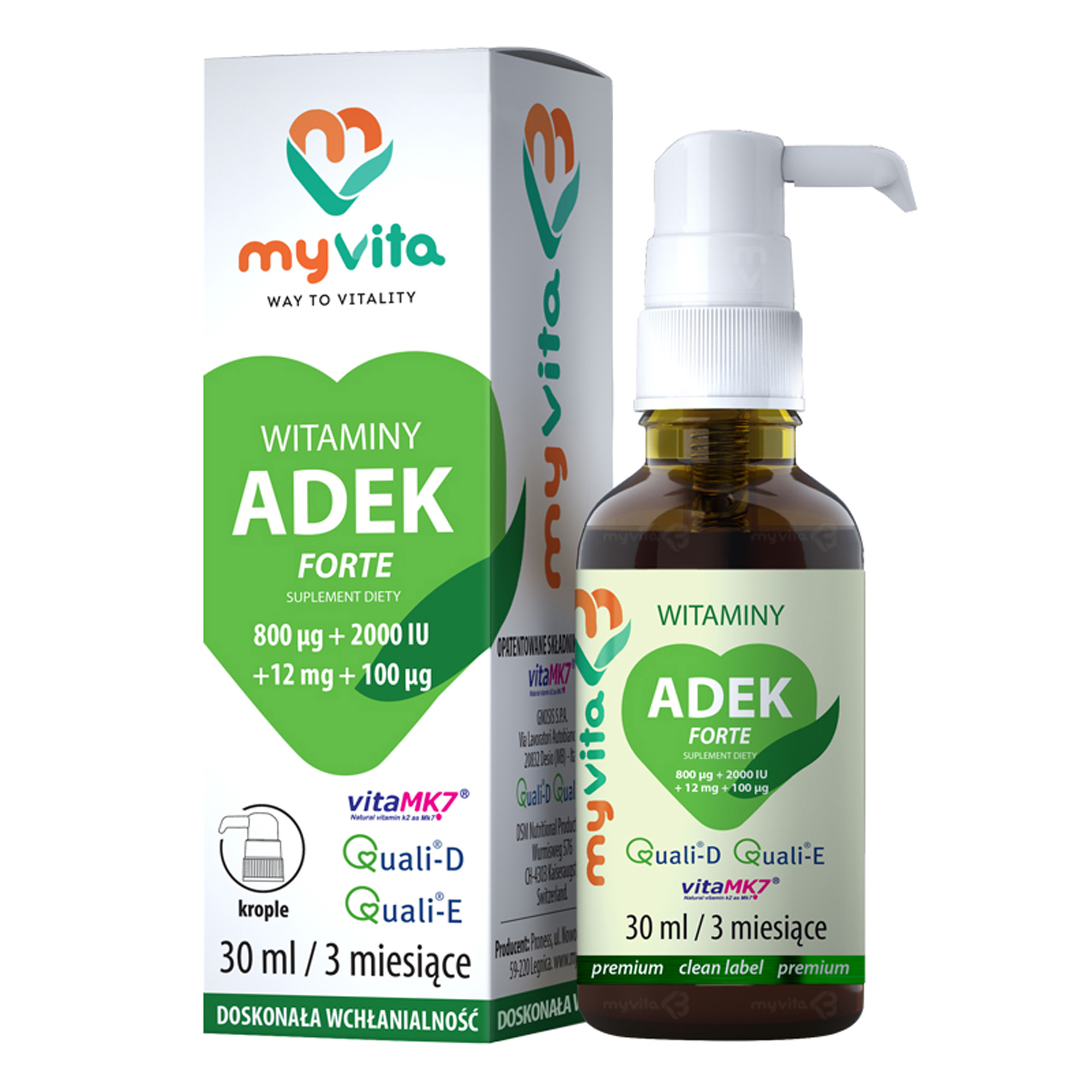 MyVita Krople Witaminy Adek Forte, 30 ml, cena, opinie, wskazania zdjęcie