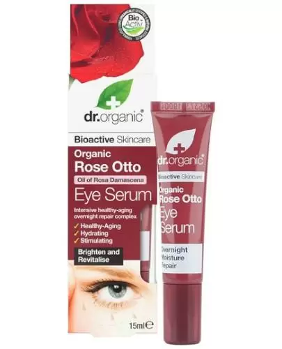 Dr.Organic Rose serum pod oczy z olejkiem różanym 15 ml zdjęcie