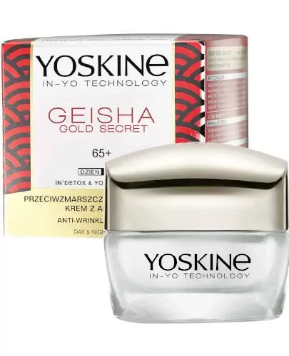 Yoskine Geisha Gold Secret 65+ krem przeciwzmarszczkowy z algą nori na dzień i na noc 50 ml zdjęcie