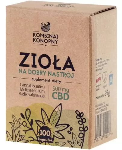 Kombinat Konopny zioła na dobry nastrój 100 kapsułek zdjęcie