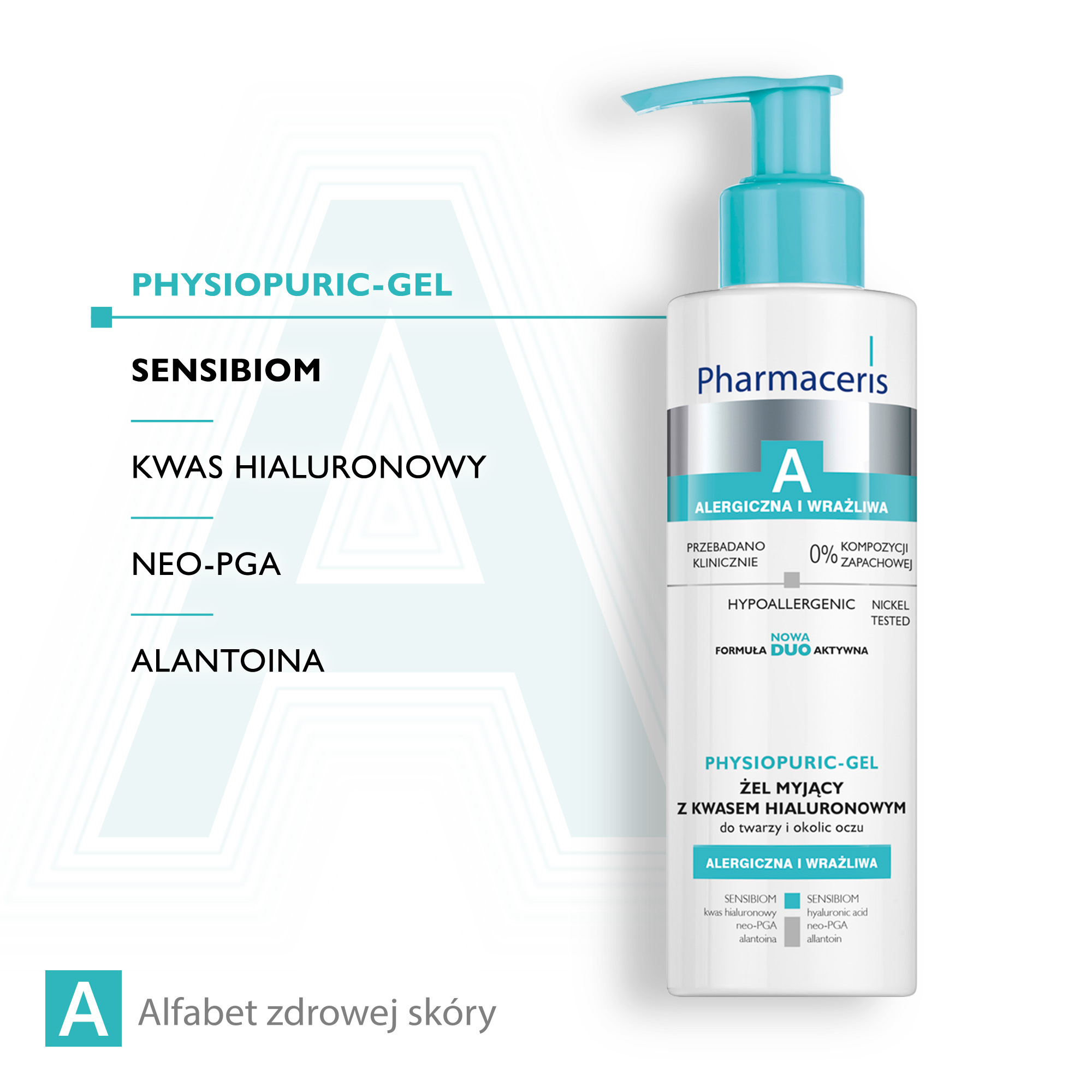 Pharmaceris A Physiopuric - gel żel myjący z kwasem hialuronowym 190 ml