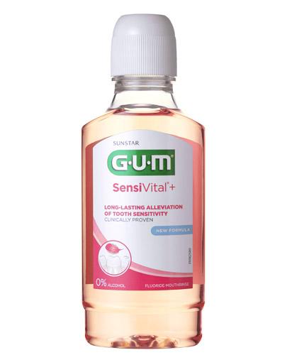 SUNSTAR GUM SENSIVITAL+ Płyn do płukania jamy ustnej - 300 ml - cena, stosowanie, opinie  zdjęcie