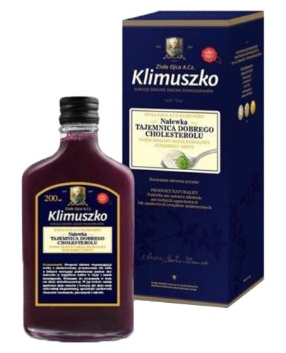 Zioła Ojca Klimuszko Nalewka wspierająca prawidłowy poziom cholesterolu, 200 ml, cena, wskazania, właściwości zdjęcie
