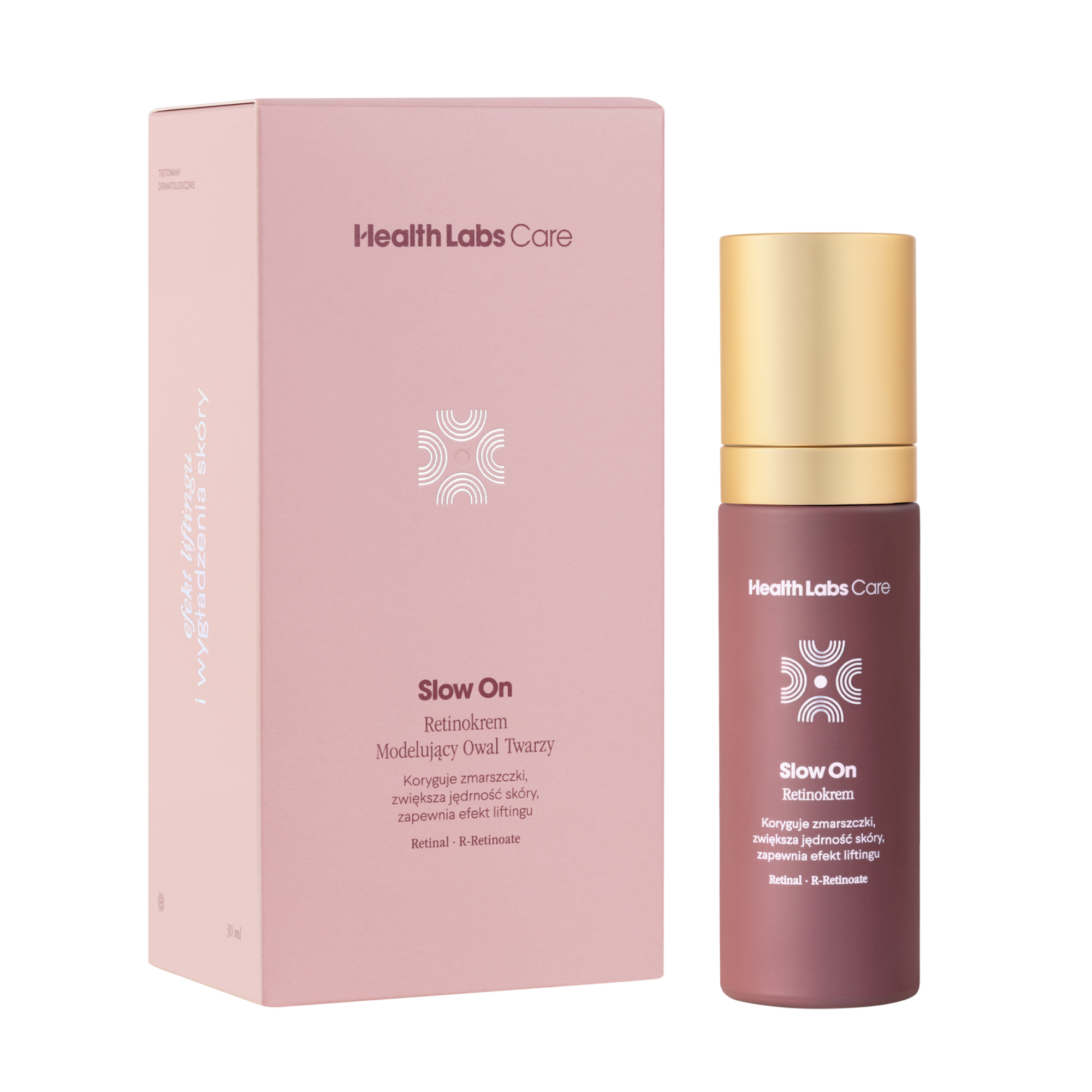 Health Labs Care, Slow On, retinokrem modelujący owal twarzy do każdego rodzaju skóry, 30 ml