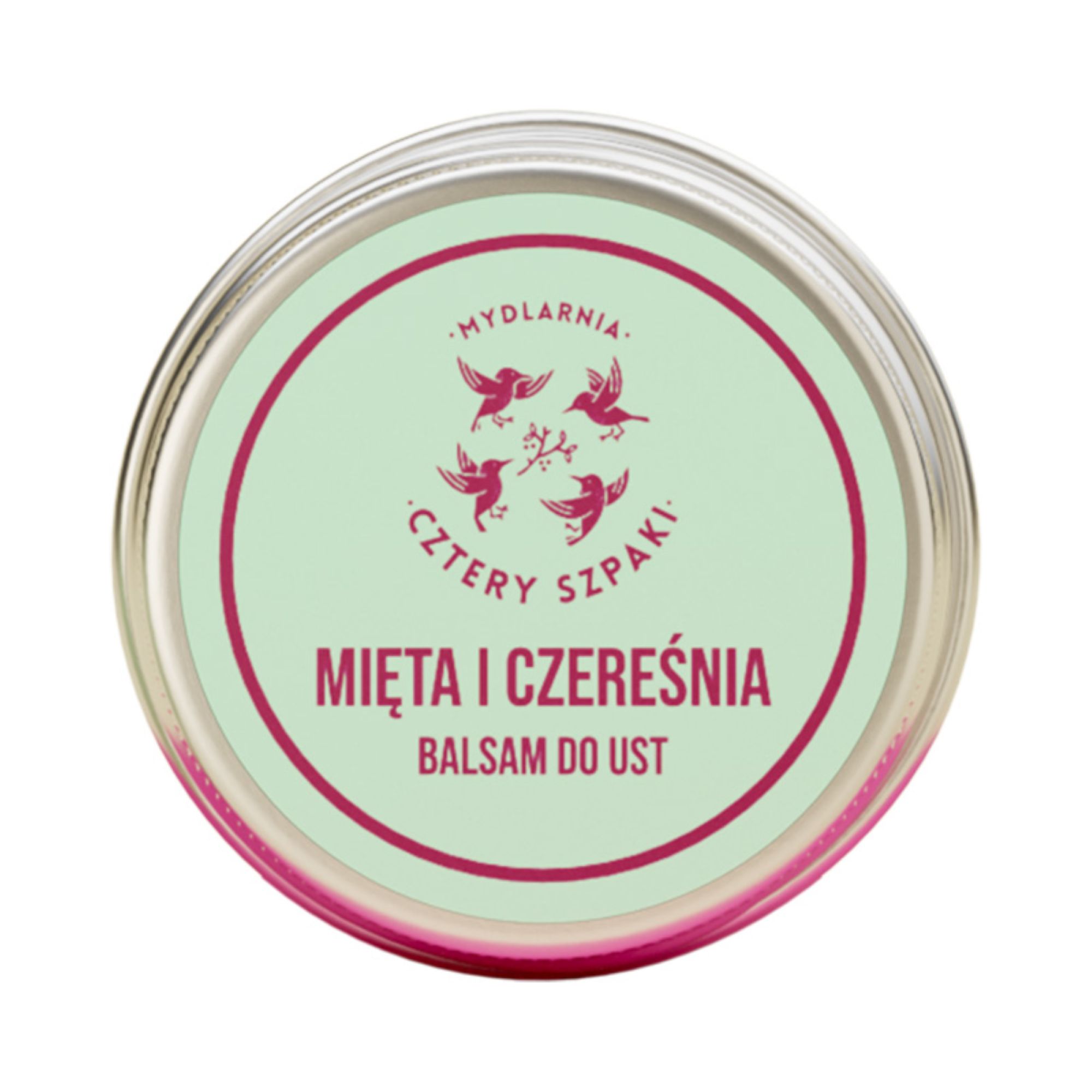 Mydlarnia Cztery Szpaki, Mięta i Czereśnia Balsam do ust, 15 ml zdjęcie