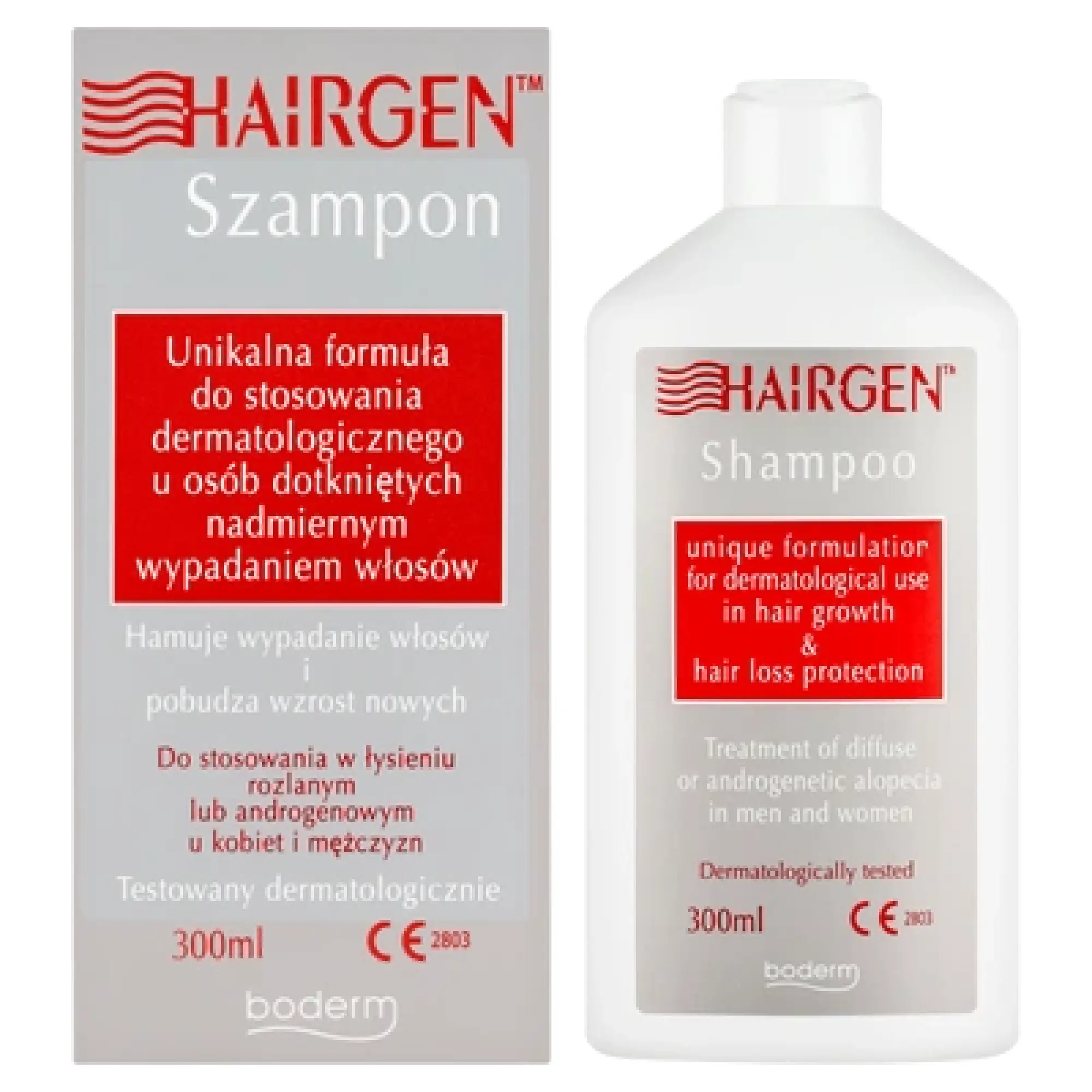 Hairgen Szampon przeciw wypadaniu włosów i łysieniu androgenowemu, 300 ml zdjęcie