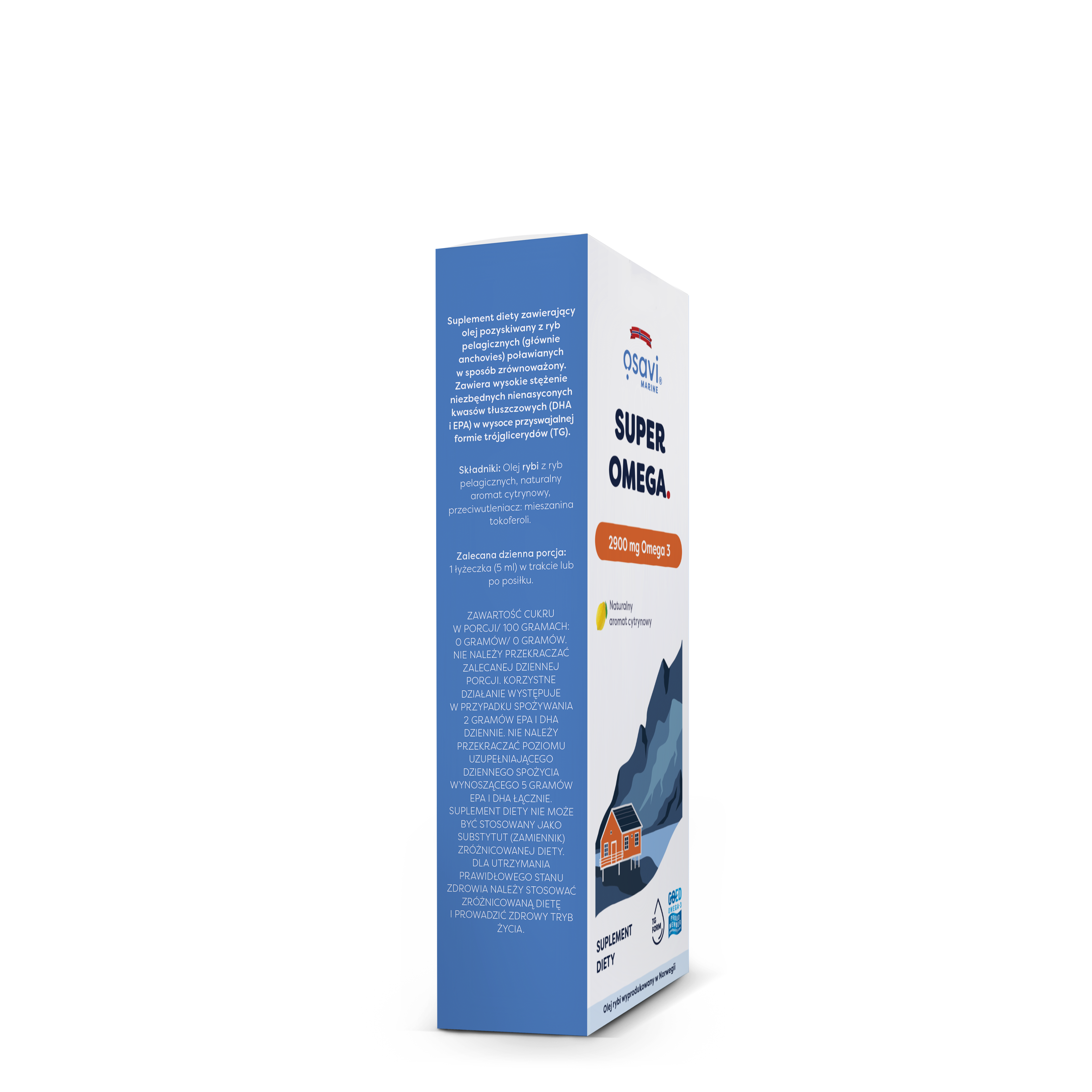 Osavi Super Omega (Marine) 2900mg Omega 3 (Cytryna), 250 ml