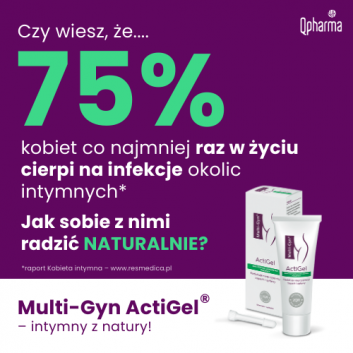 Multi-Gyn ActiGel zapobiega i łagodzi dolegliwości pochwowe 50 ml
