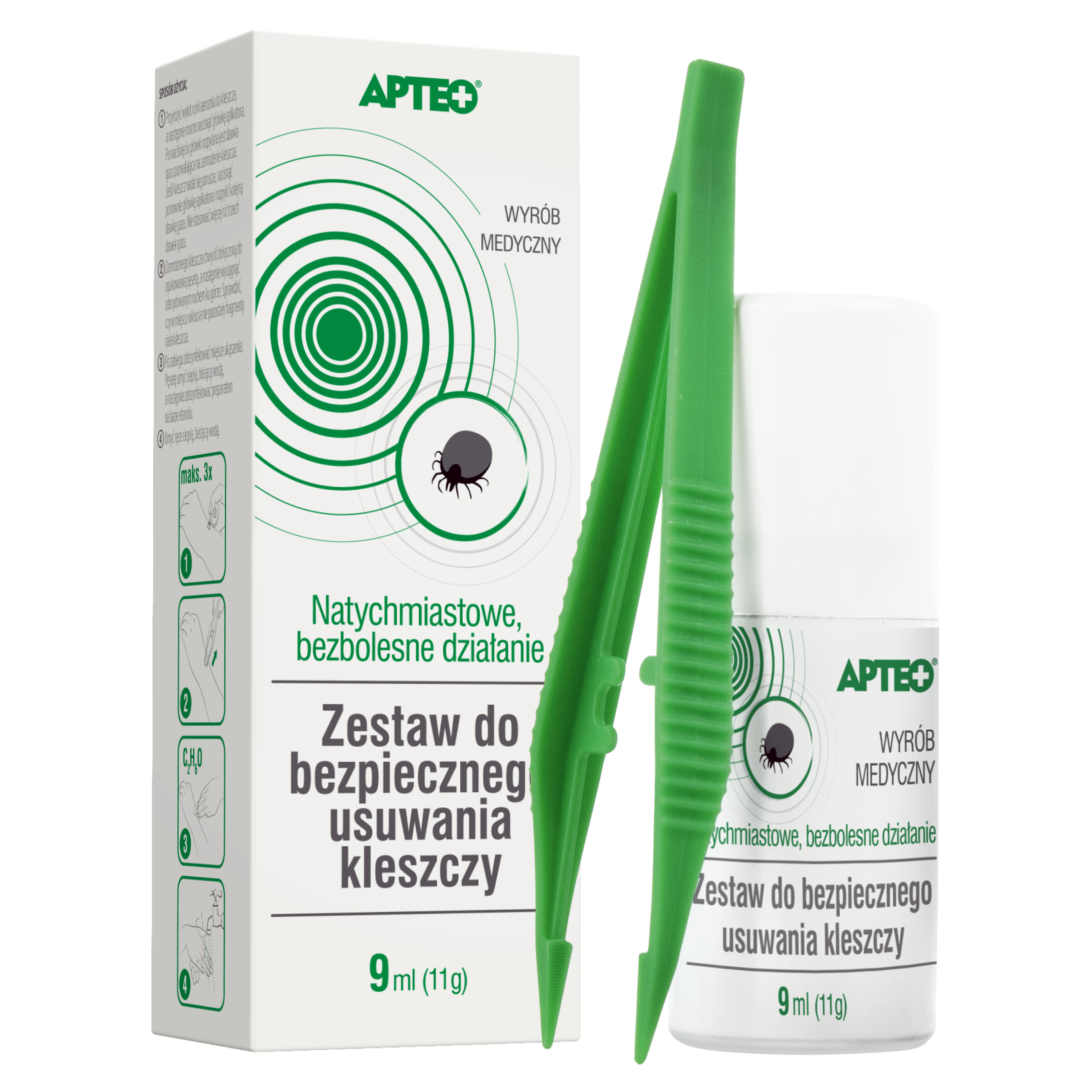 APTEO zestaw do bezpiecznego usuwania kleszczy 1 sztuka zdjęcie