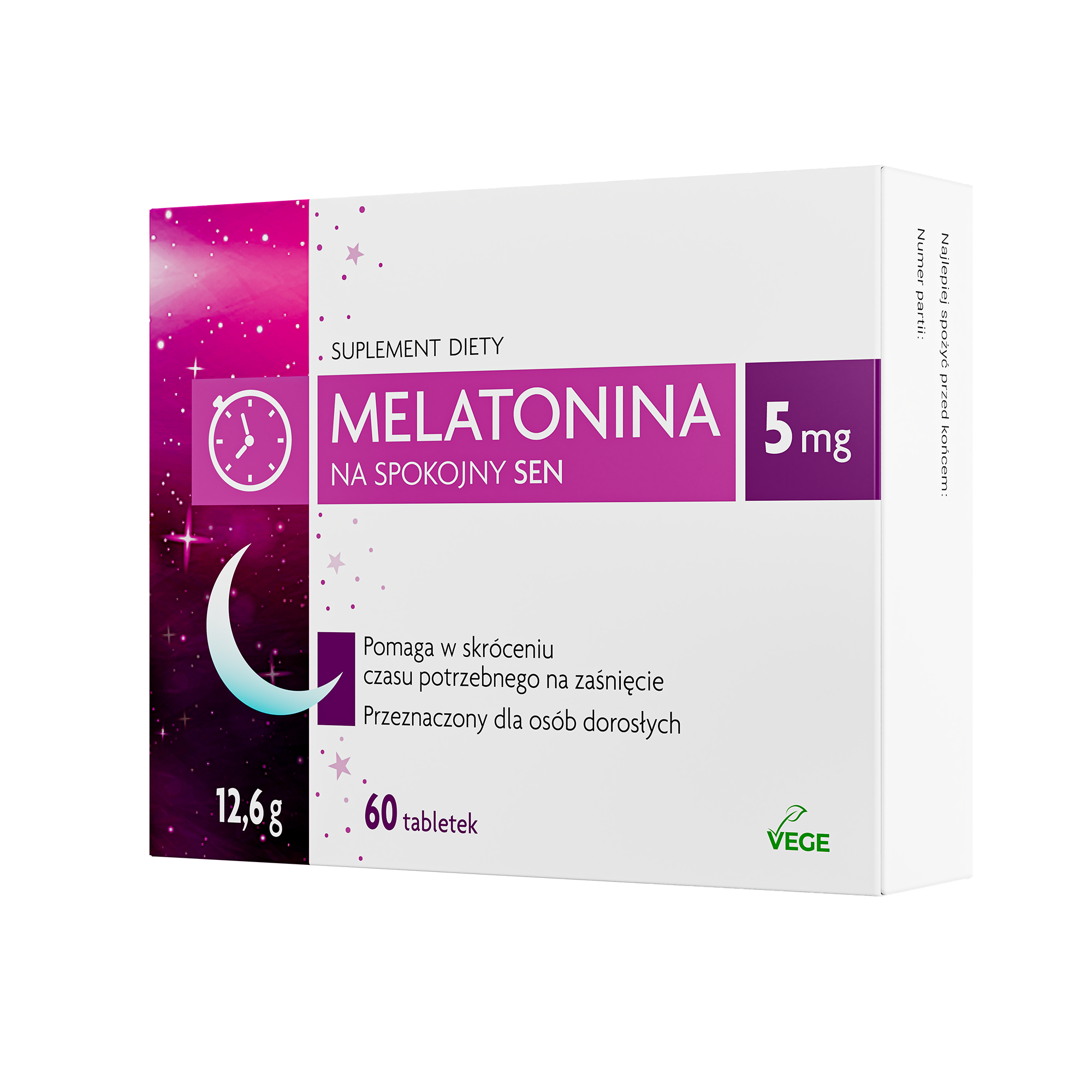 Nature Pharm Melatonina 5 mg, tabletki, 60 sztuk