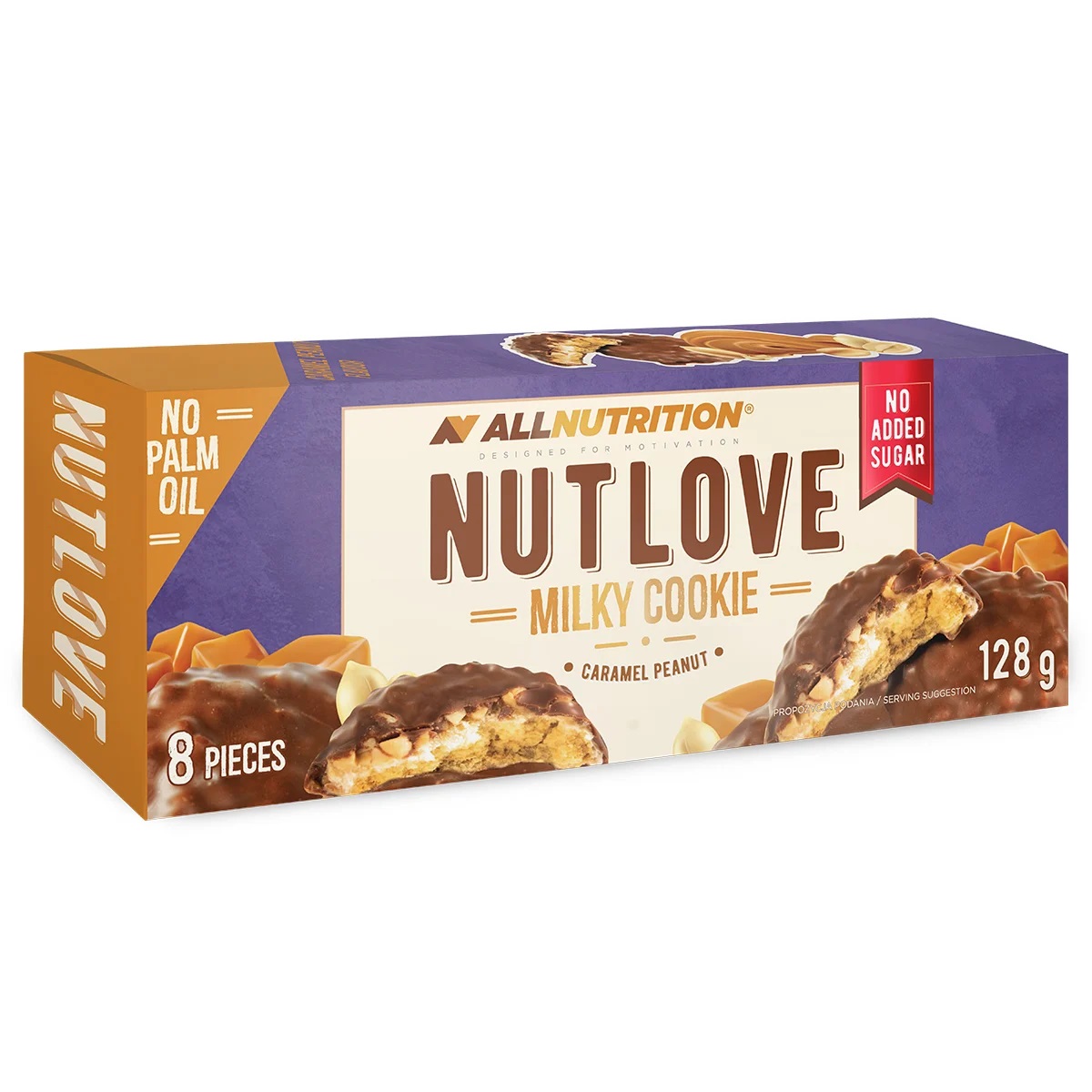 Allnutrition Nutlove Milky Cookie Caramel Peanut, 128 g