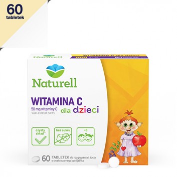 Naturell Witamina C dla dzieci 60 tabletek