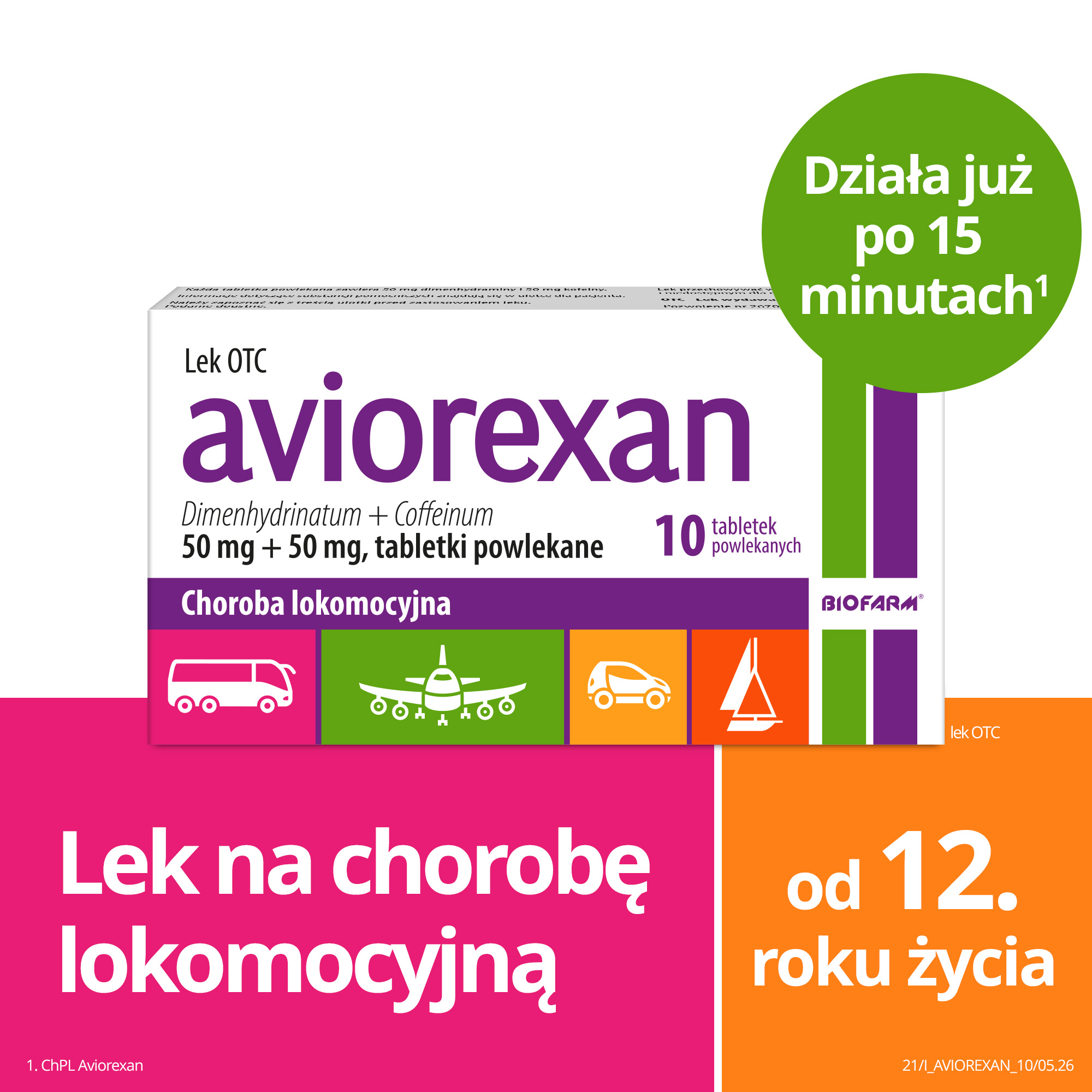 Aviorexan, 10 tabletek powlekanych
