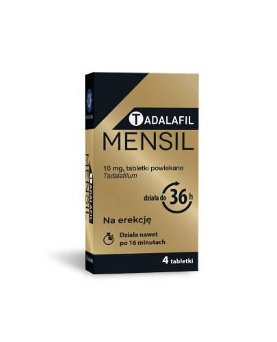 Tadalafil Mensil, 10 mg, 4 tabletki powlekane zdjęcie