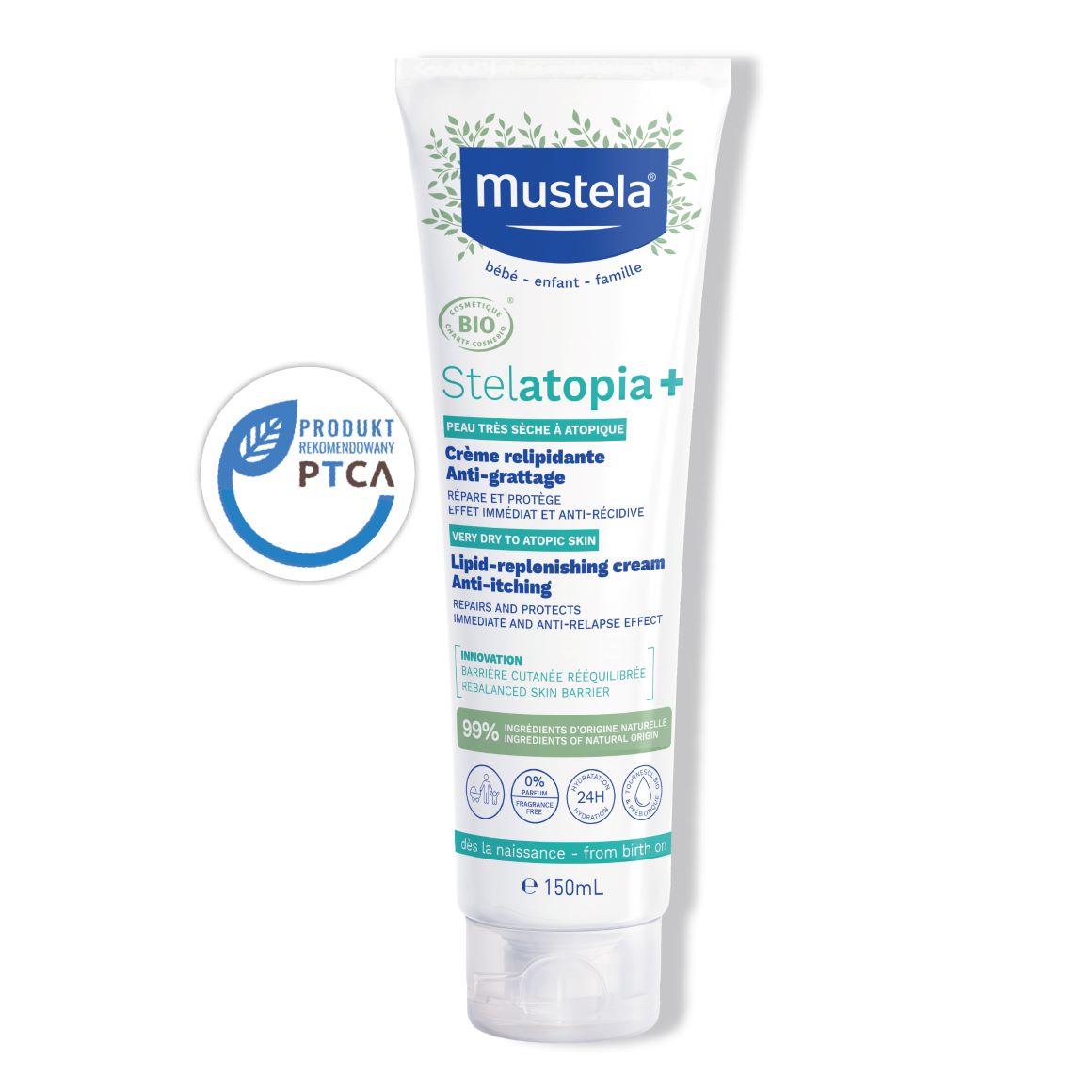 Mustela Stelatopia+ krem uzupełniający lipidy 150 ml