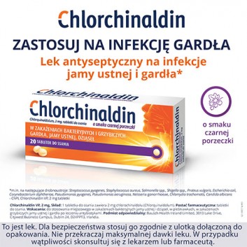 Chlorchinaldin VP 2mg 20 tabletek do ssania