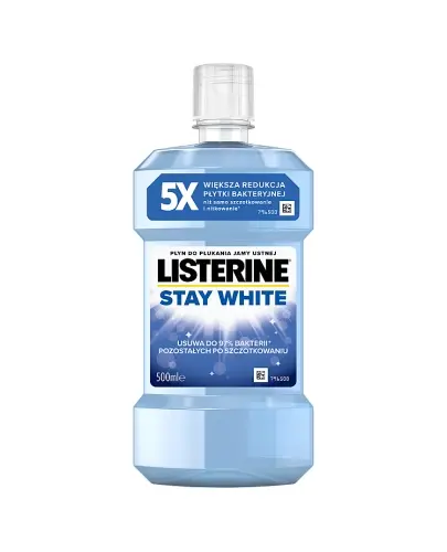 Listerine Stay White płyn do płukania jamy ustnej 500 ml zdjęcie