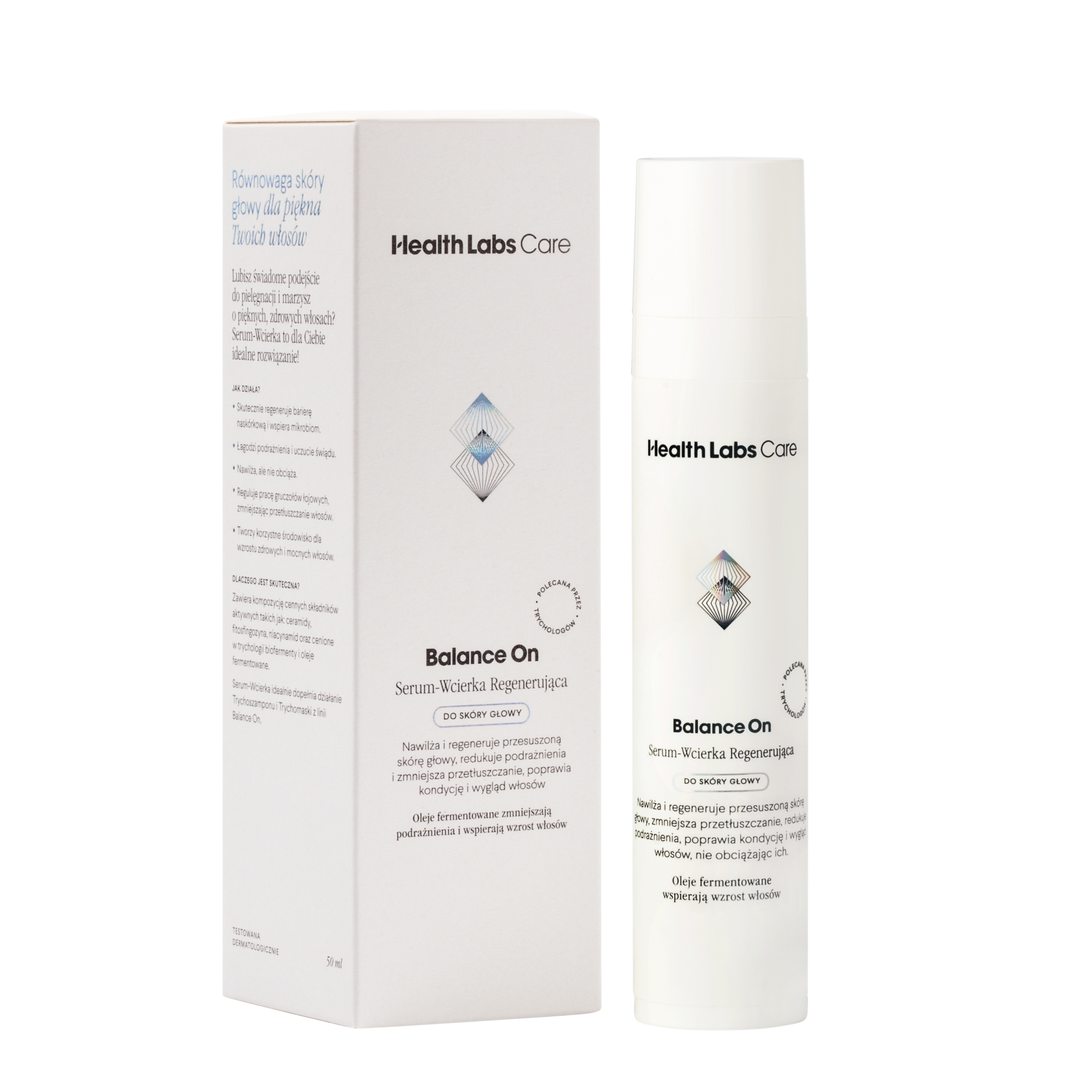 Health Labs Care, Balance On, Serum-wcierka do skóry głowy regenerująca, 50 ml