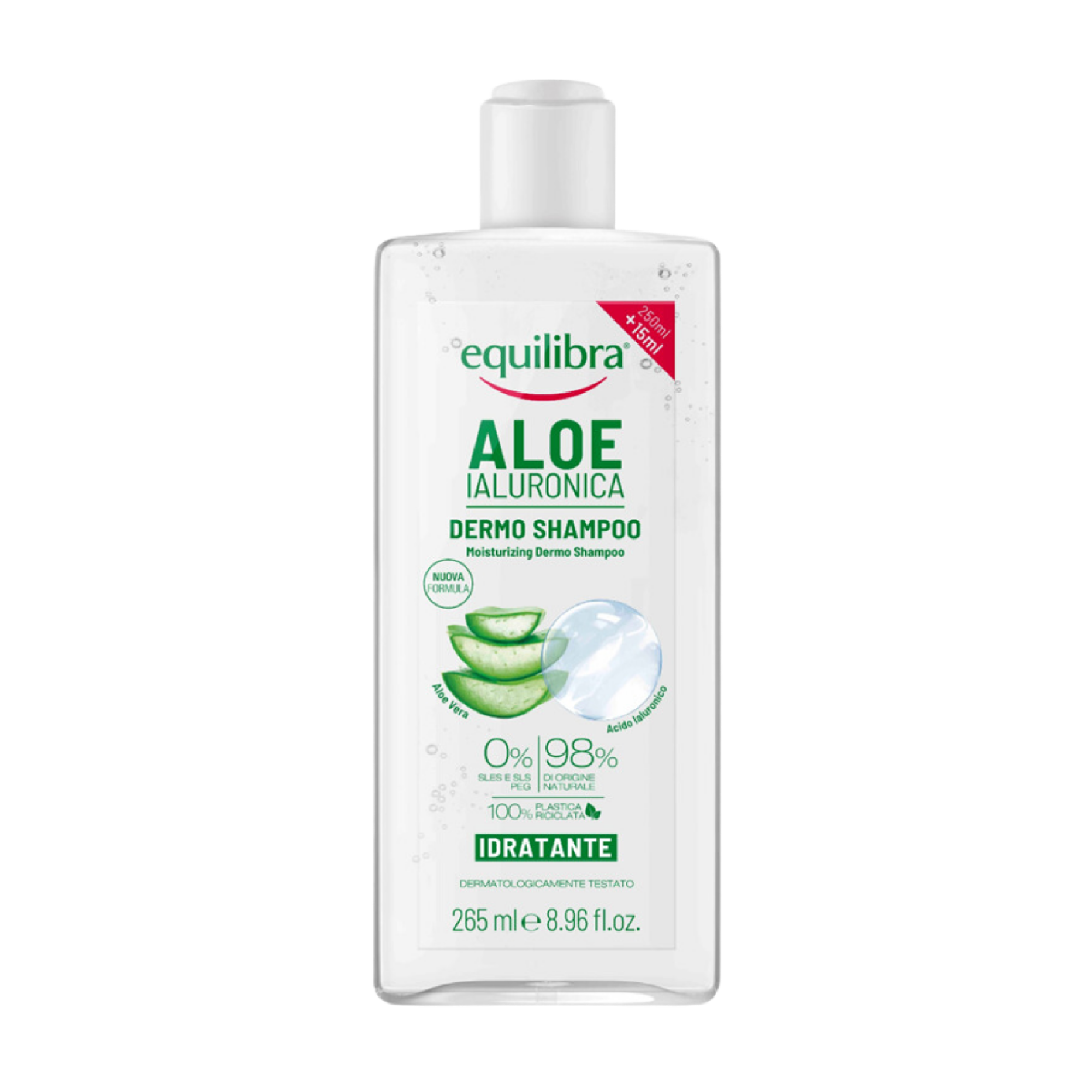 Equilibra nawilżający szampon aloes i kwas hialuronowy 265 ml zdjęcie