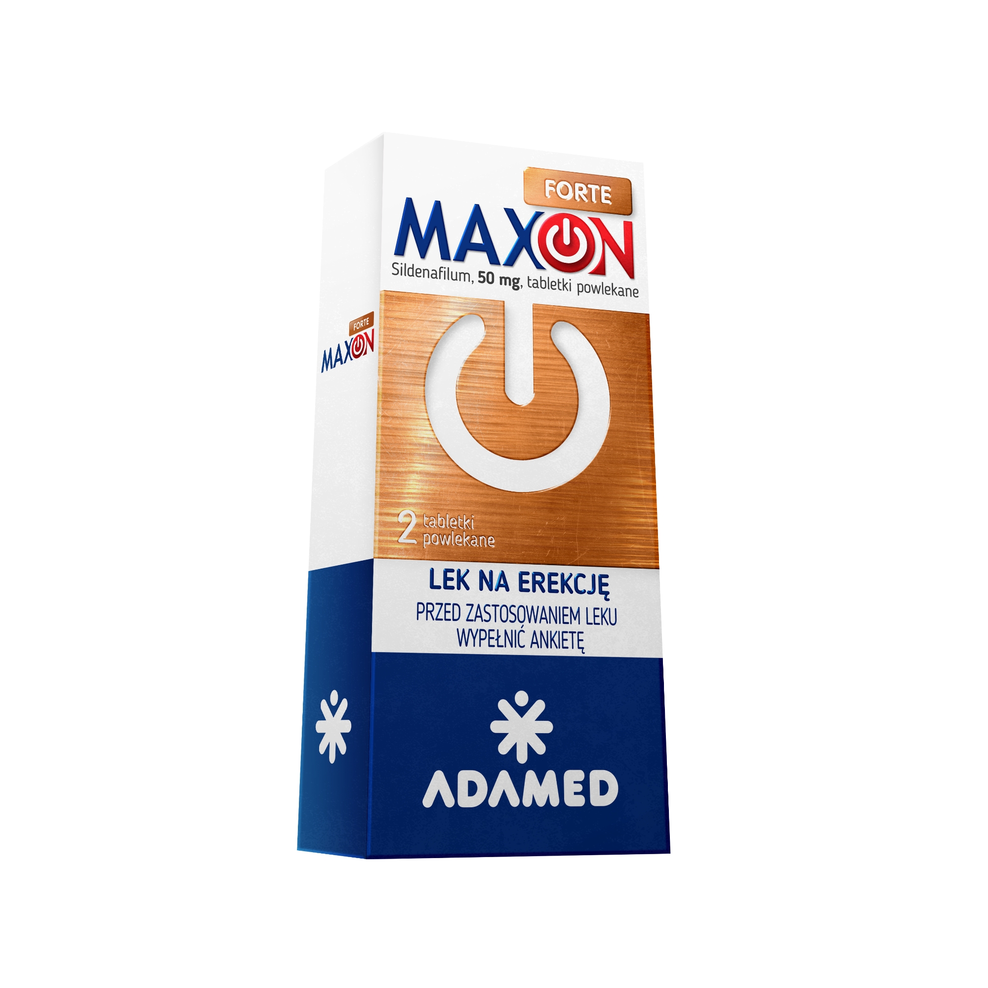 Maxon Forte 50 mg  (Sildenafil) 2 tabletki powlekane