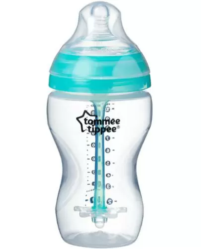 Tommee Tippee Advanced Anti-colic butelka antykolkowa ze smoczkiem o średnim przepływie 3m+ zielona 340 ml [42257775] zdjęcie