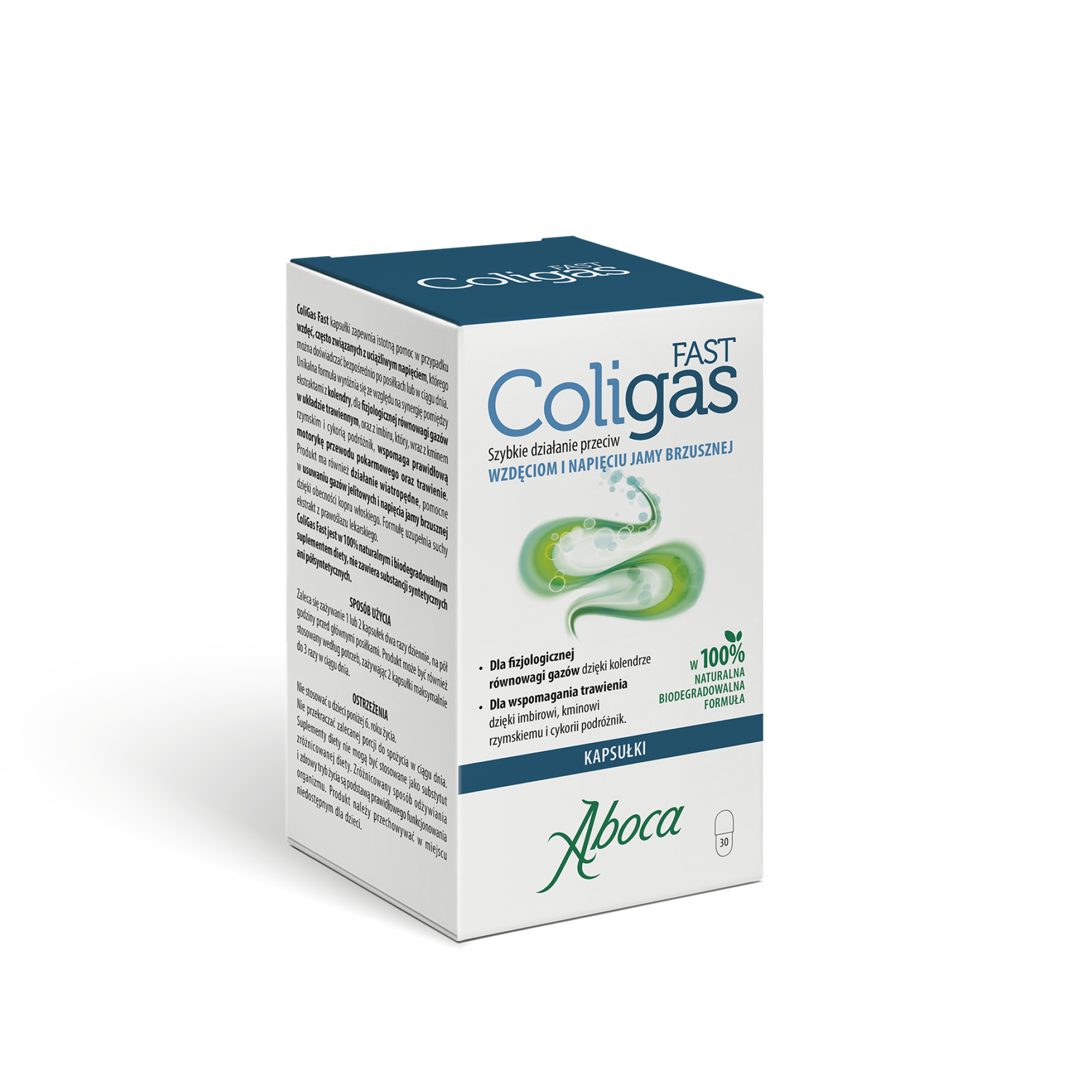 Aboca Coligas Fast 30 kapsułek zdjęcie