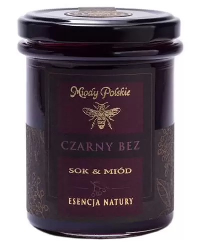 Miody Polskie Sok & Miód Czarny Bez 250 g zdjęcie