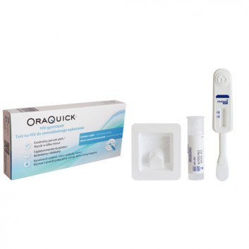 Test OraQuick® na obecność wirusa HIV do samodzielnego wykonania, 1 sztuka