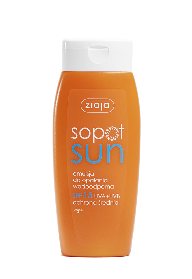 Ziaja Sopot Sun emulsja do opalania wodoodporna SPF15, 150 ml zdjęcie