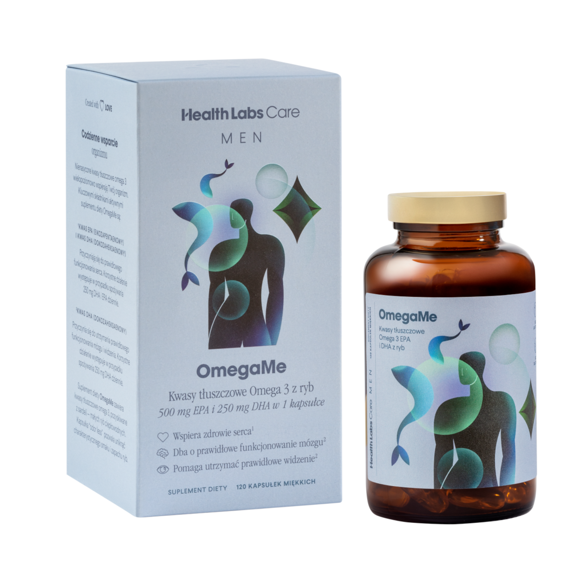 Health Labs Care, OmegaMe MEN, kapsułki, 120 sztuk zdjęcie