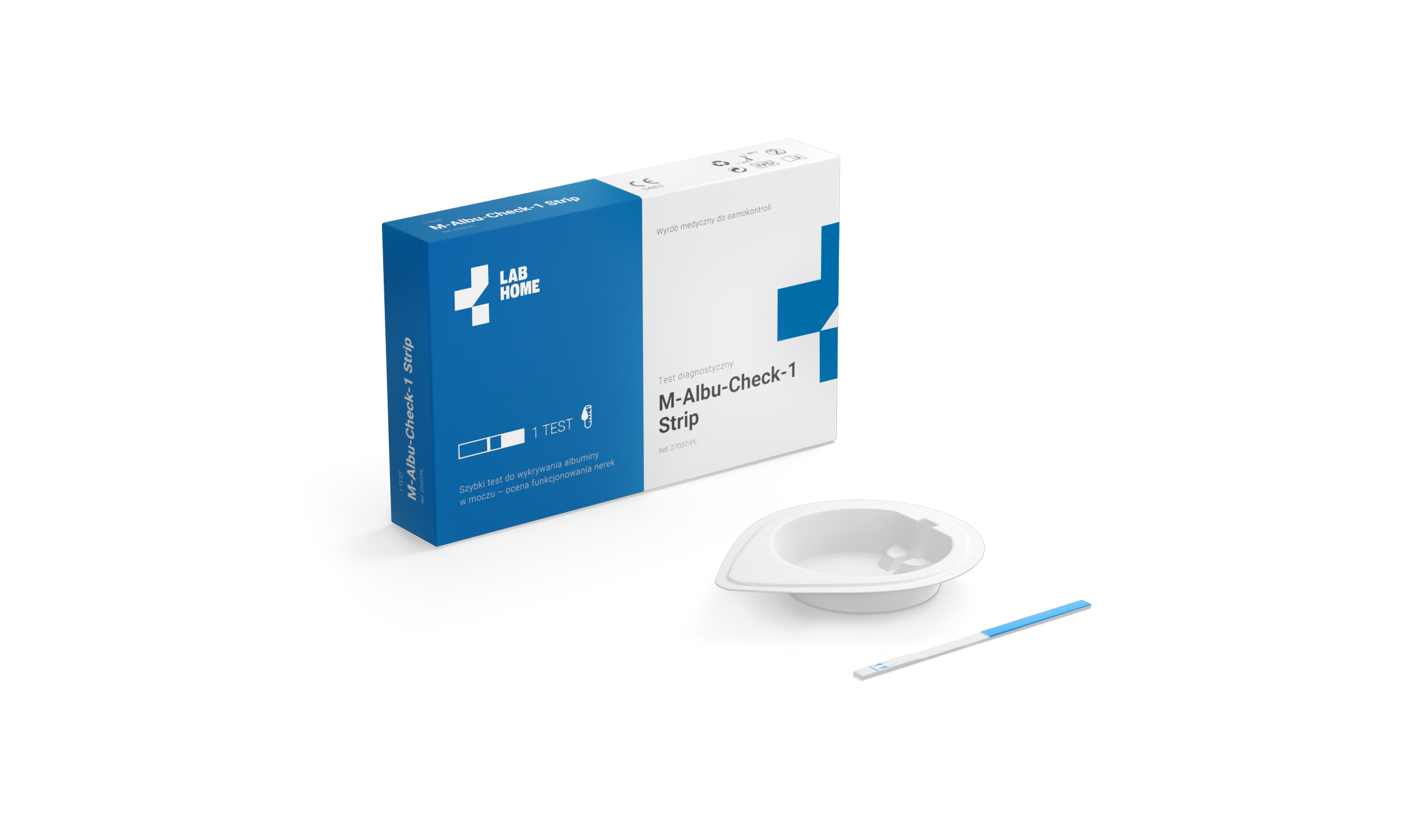 LabHome M-Albu-Check test do wykrywania albuminy w moczu 1 sztuka 