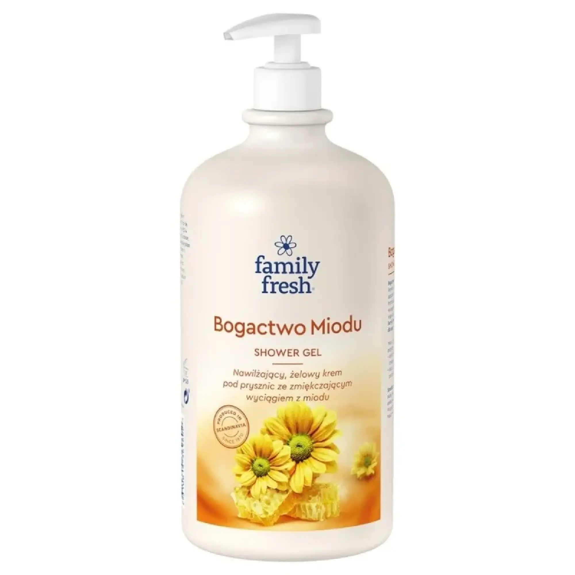 Family Fresh nawilżający kremowy żel pod prysznic ze zmiękczającym wyciągiem z miodu Bogactwo miodu 1000 ml zdjęcie