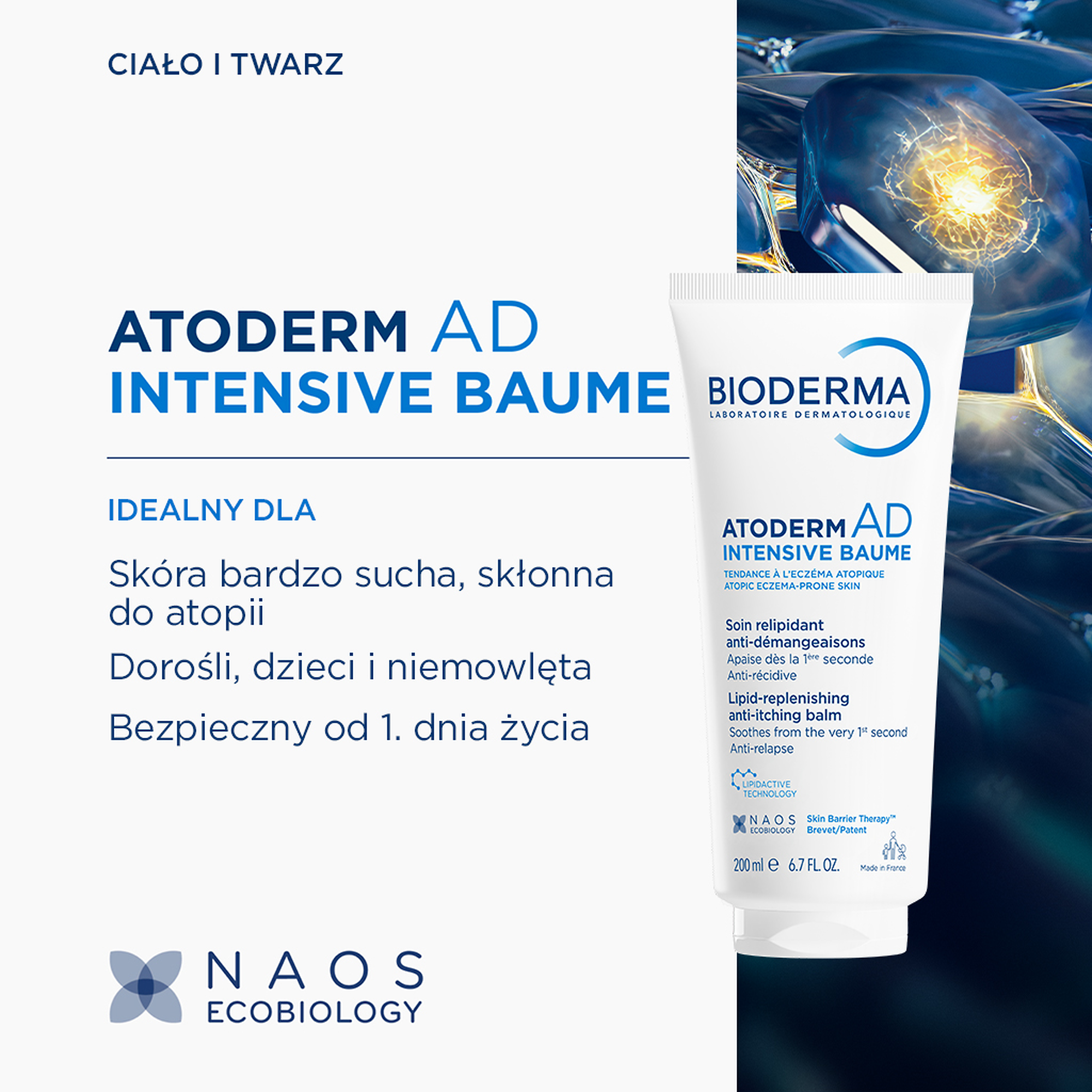 Bioderma Atoderm AD Intensive Baume Balsam do ciała, 200 ml
