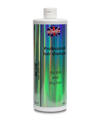 Ronney HoLo Shine Star Aloe Shampoo Szampon nawilżający do włosów matowych i suchych, 1000 ml zdjęcie