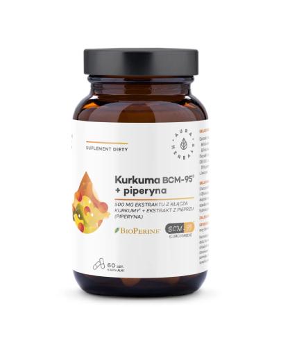 Aura Herbals Kurkuma 500 mg BCM-95 + piperyna, 60 kapsułek zdjęcie