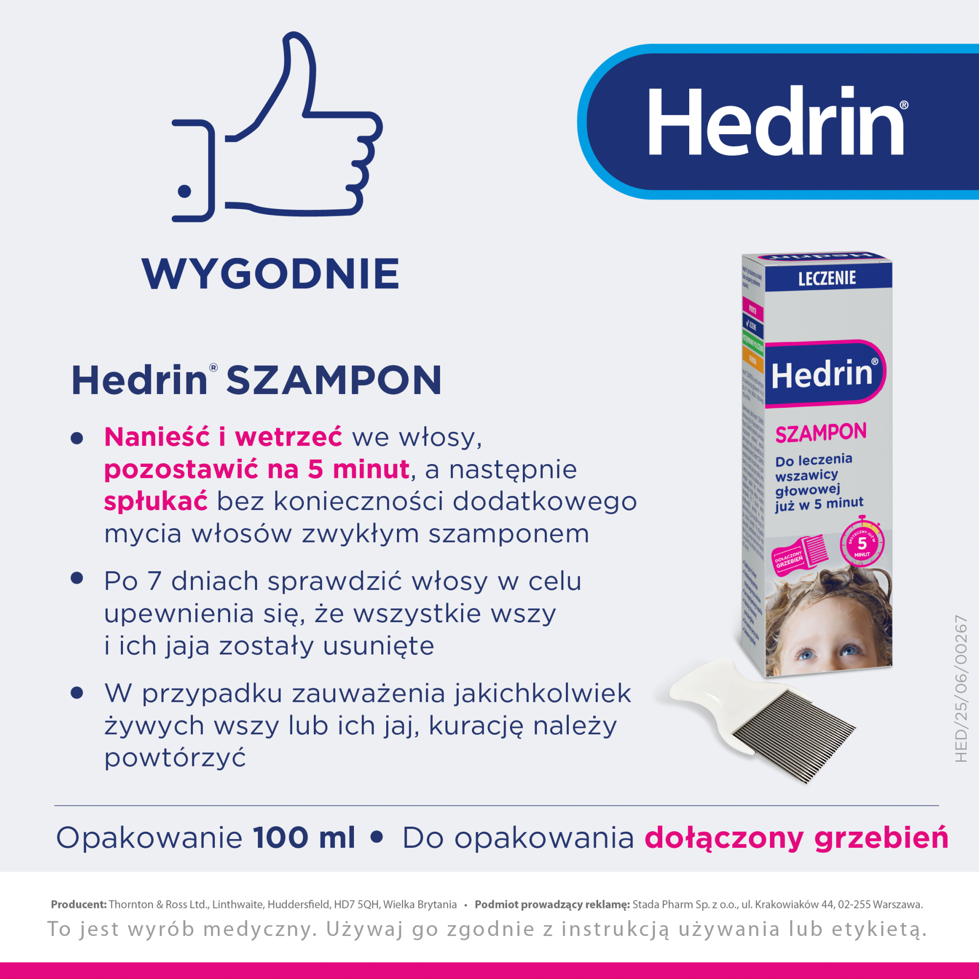 Hedrin szampon 100 ml