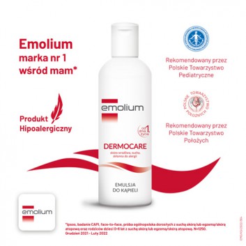 Emolium Dermocare, emulsja do kąpieli od 1. dnia życia, 200 ml