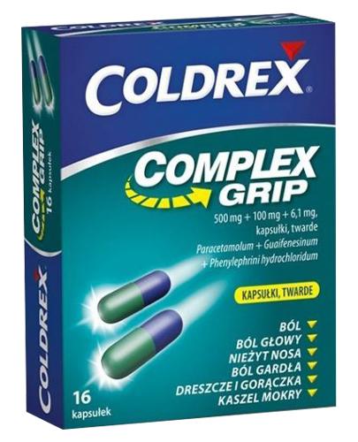 Coldrex Complex Grip, 16 kapsułek, cena, opinie, stosowanie zdjęcie