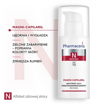 Pharmaceris N Magni-Capilaril, aktywny krem przeciwzmarszczkowy, SPF 10, 50 ml