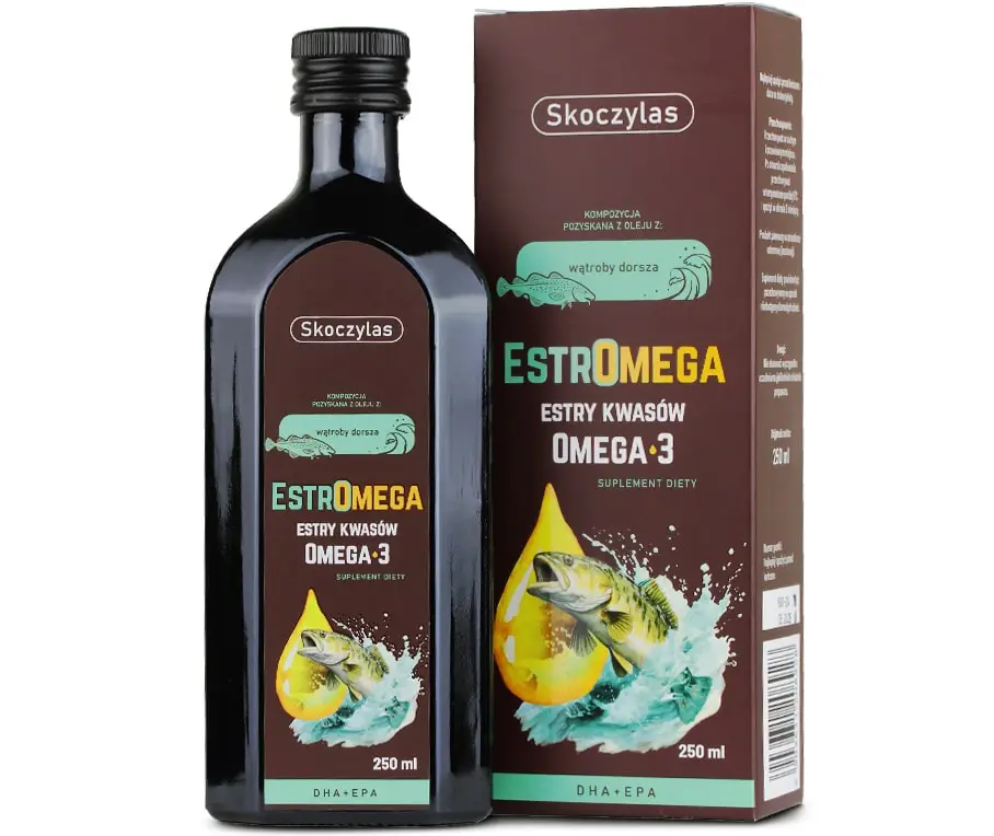 Skoczylas Estromega rybie kwasy omega 3 DHA+EPA, 250 ml